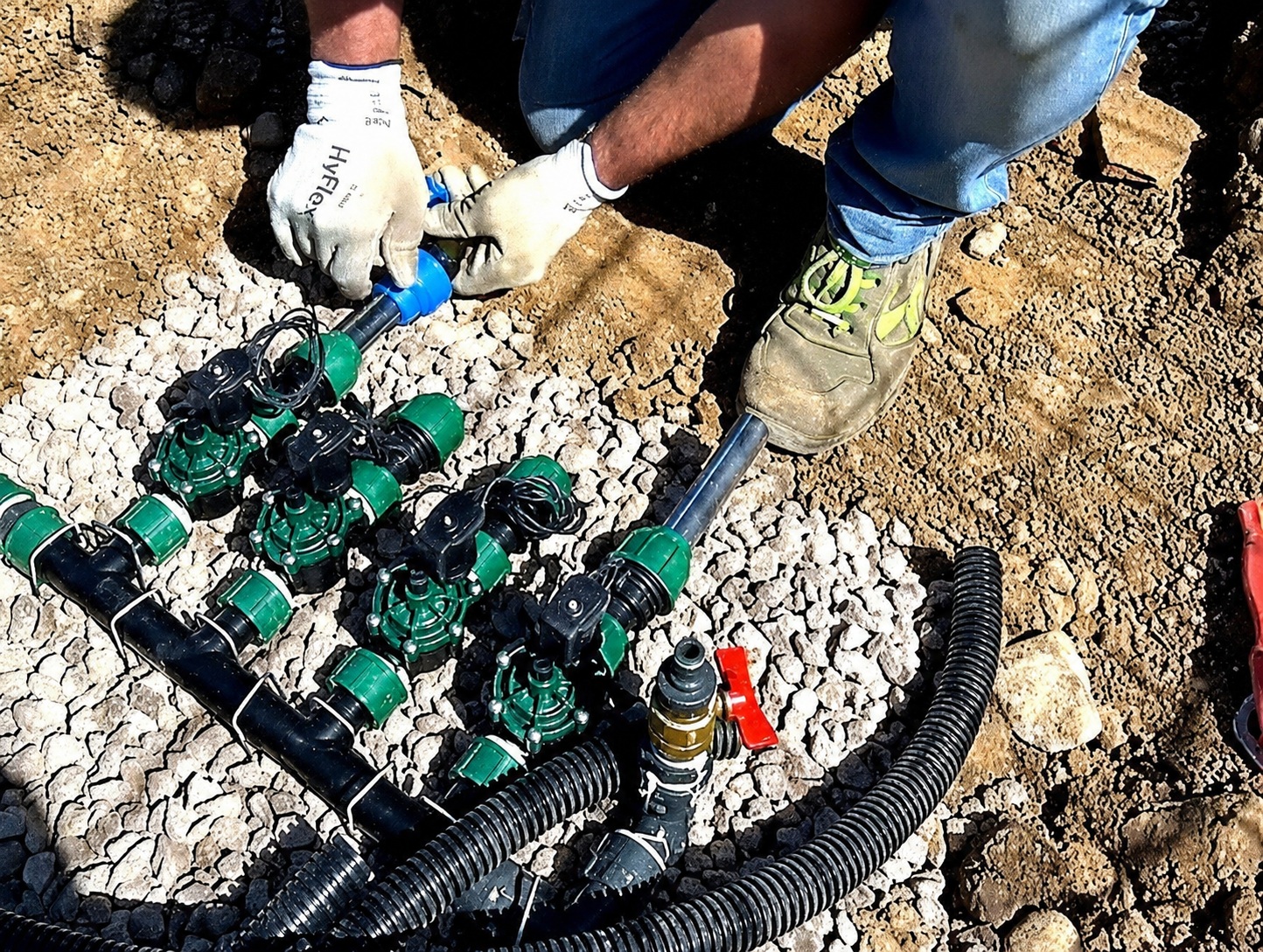 Installazione impianto di irrigazione per giardino