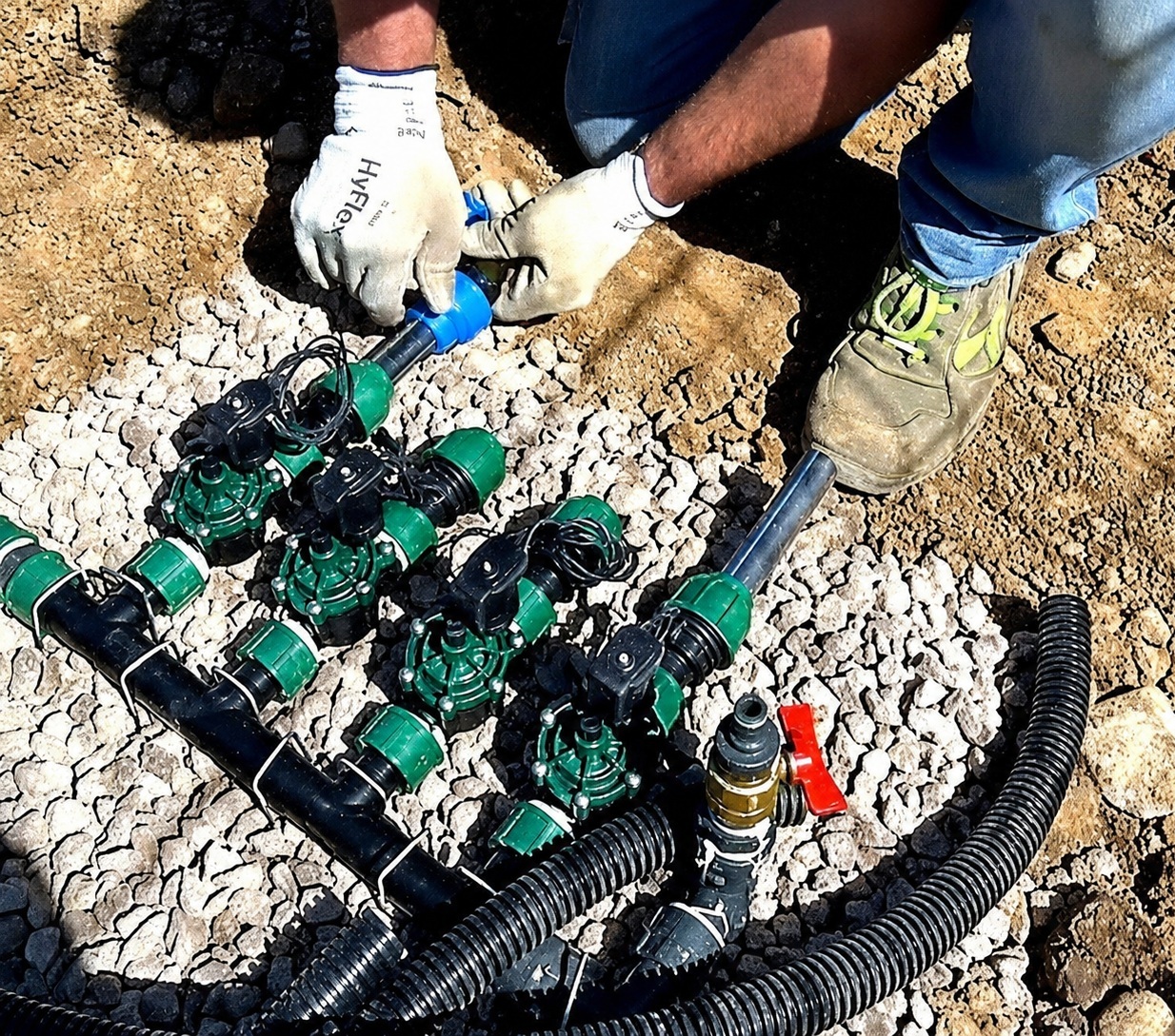 Installazione impianto di irrigazione per giardino